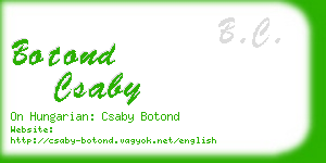 botond csaby business card